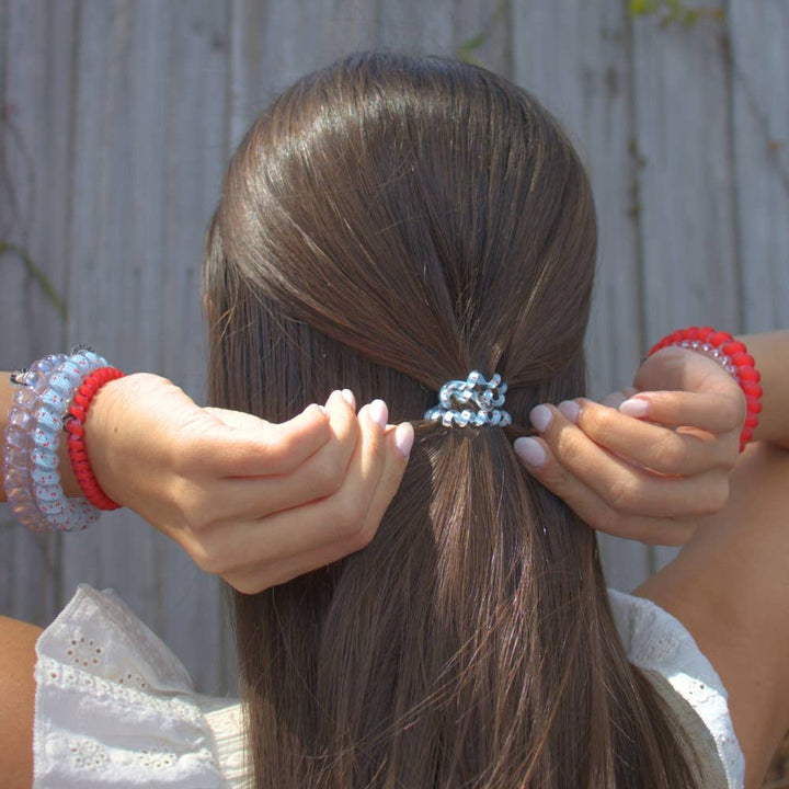 TELETIES Spiral Hair Coils | Small | Basket of Cherries