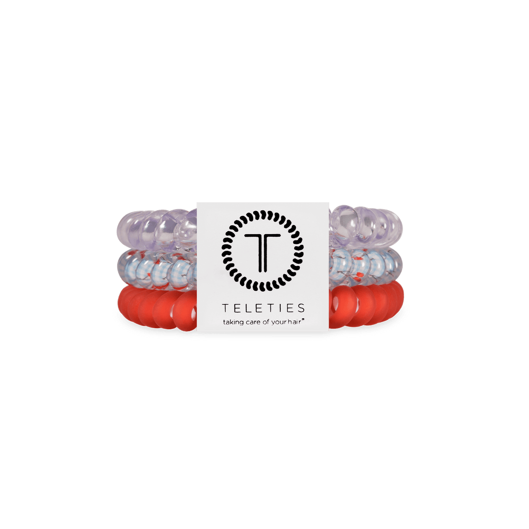 TELETIES Spiral Hair Coils | Small | Basket of Cherries