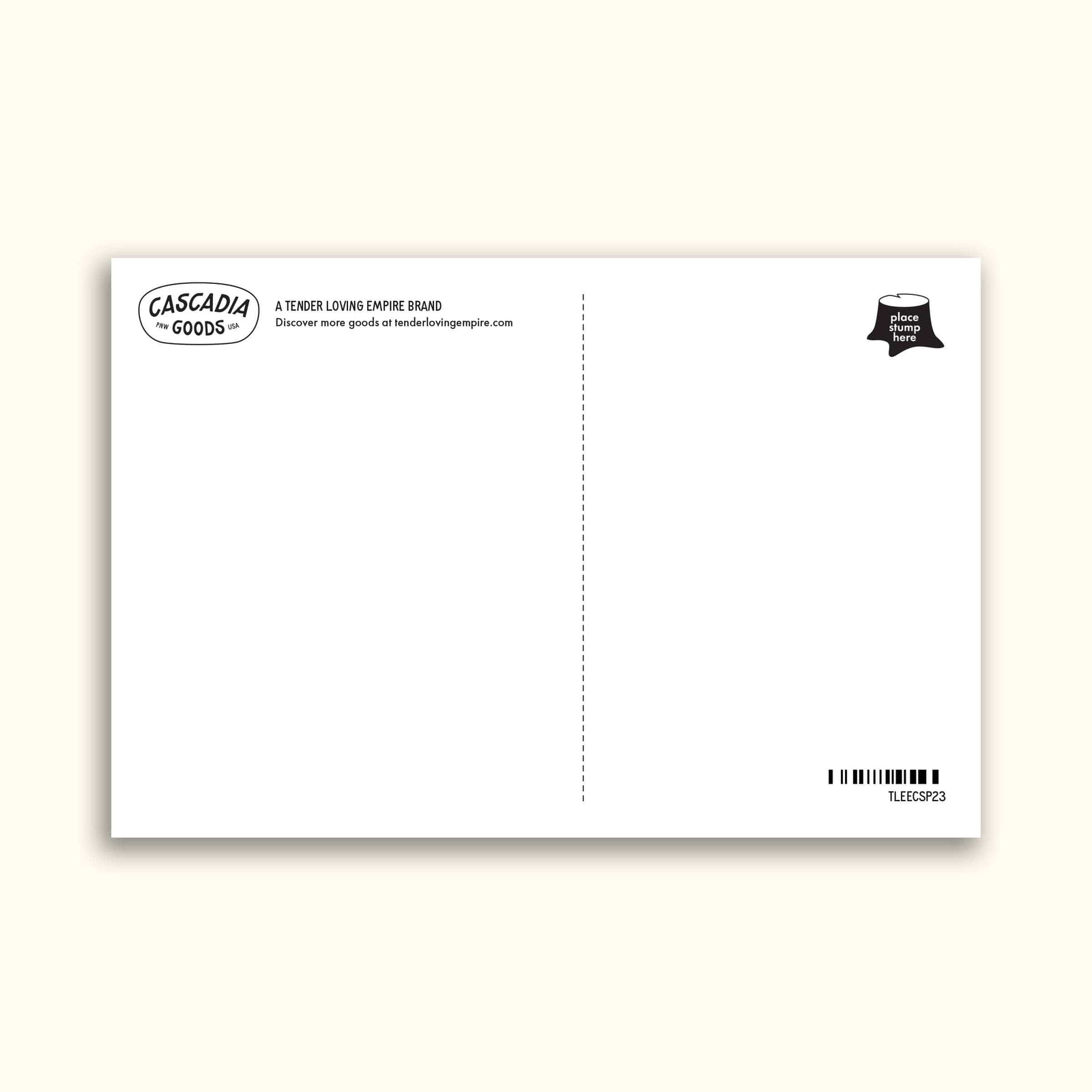 Tender Loving Empire Cards Pacific NW Bigfoot Postcard
