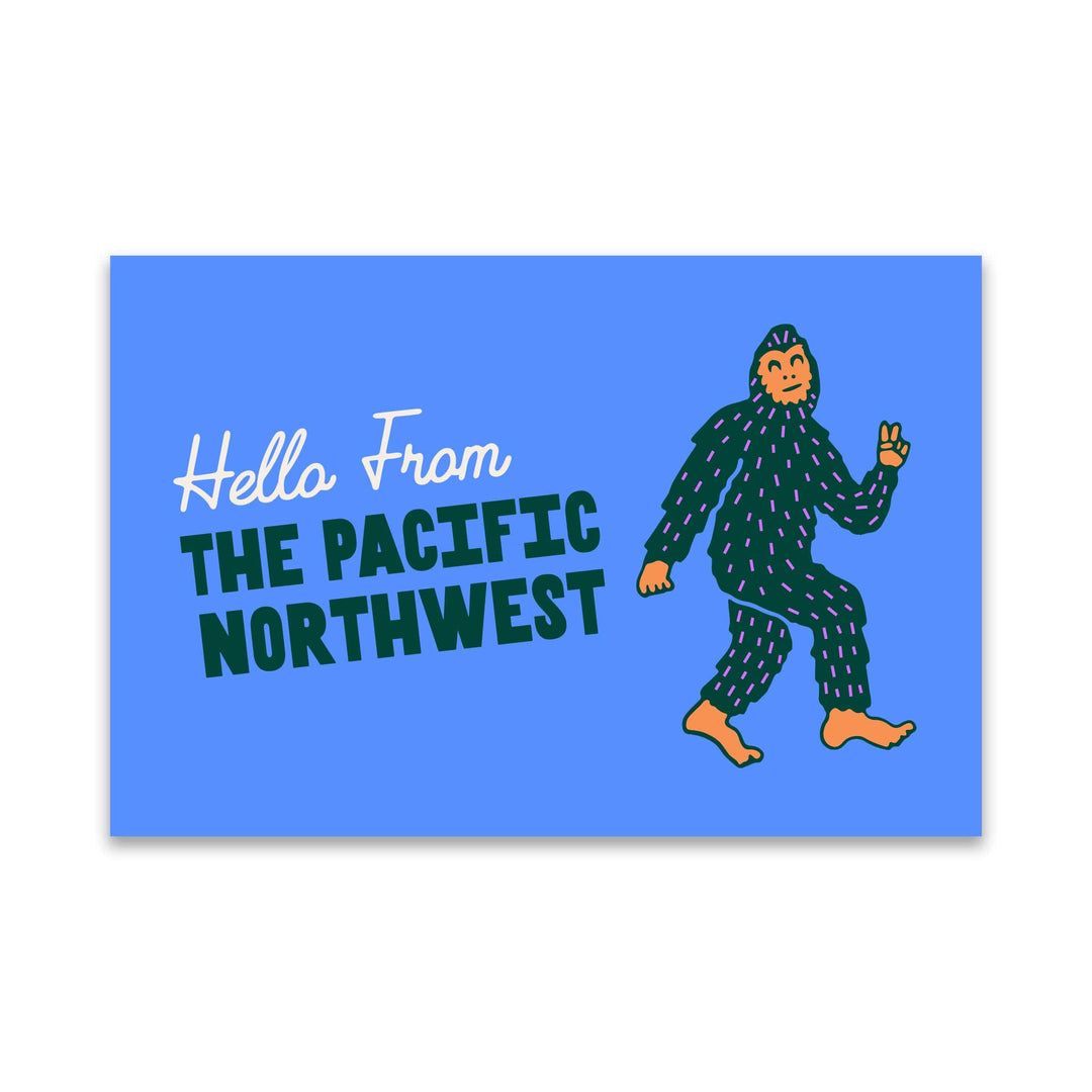 Tender Loving Empire Cards Pacific NW Bigfoot Postcard