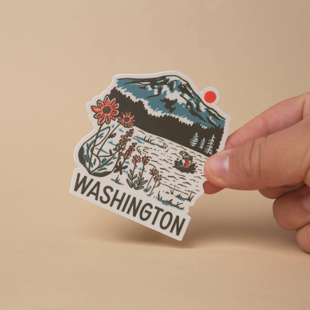 Tender Loving Empire Cards WA Mountain Lake Sticker