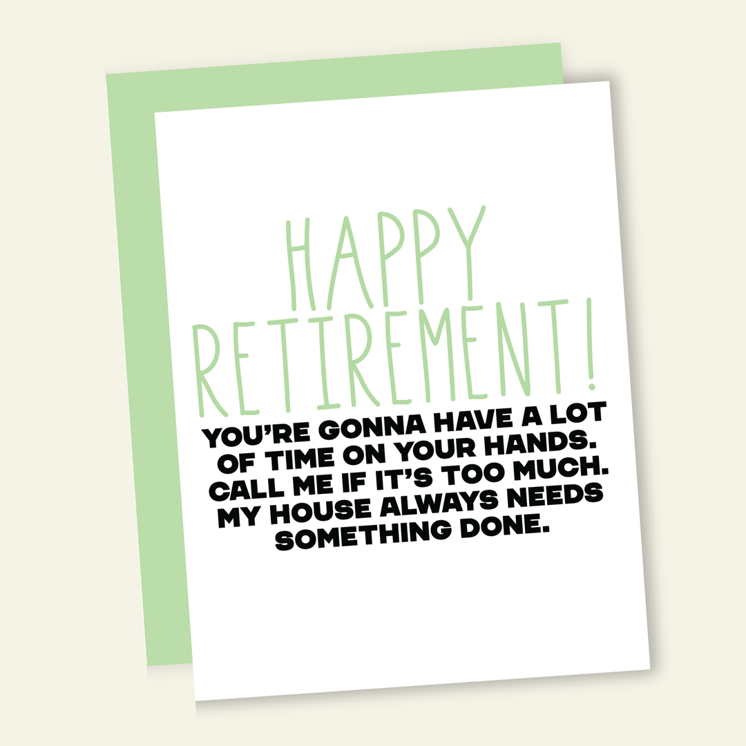 That’s So Andrew Cards Call Me for Work | Funny Retirement Greeting Card