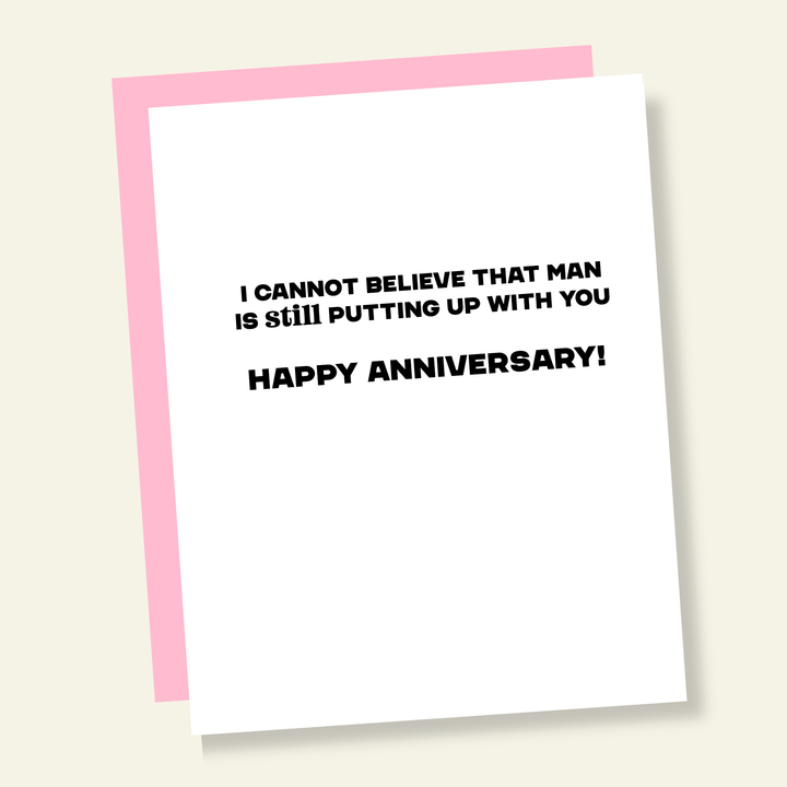 That’s So Andrew Cards Man Still Putting Up With You Funny Anniversary Card