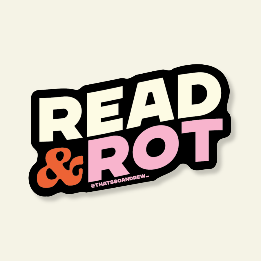 That’s So Andrew Cards Read & Rot | Bookstore Vinyl Sticker