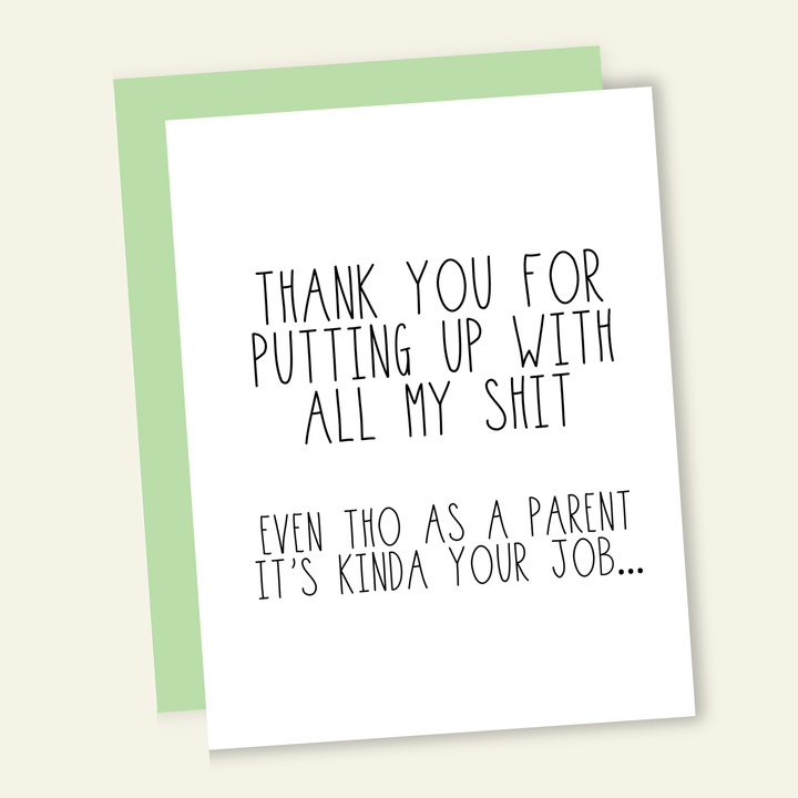 That’s So Andrew Cards Thanks for Putting Up Me... Even Tho It's Your Job | Mother