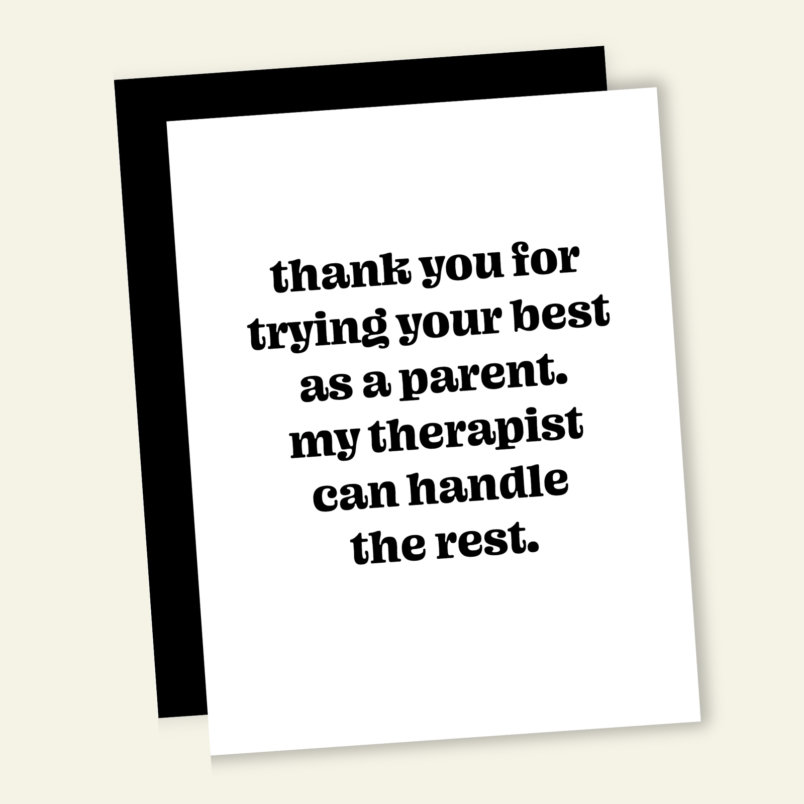 That’s So Andrew Cards Tried Your Best, Therapist | Mothers' or Father's Day Card