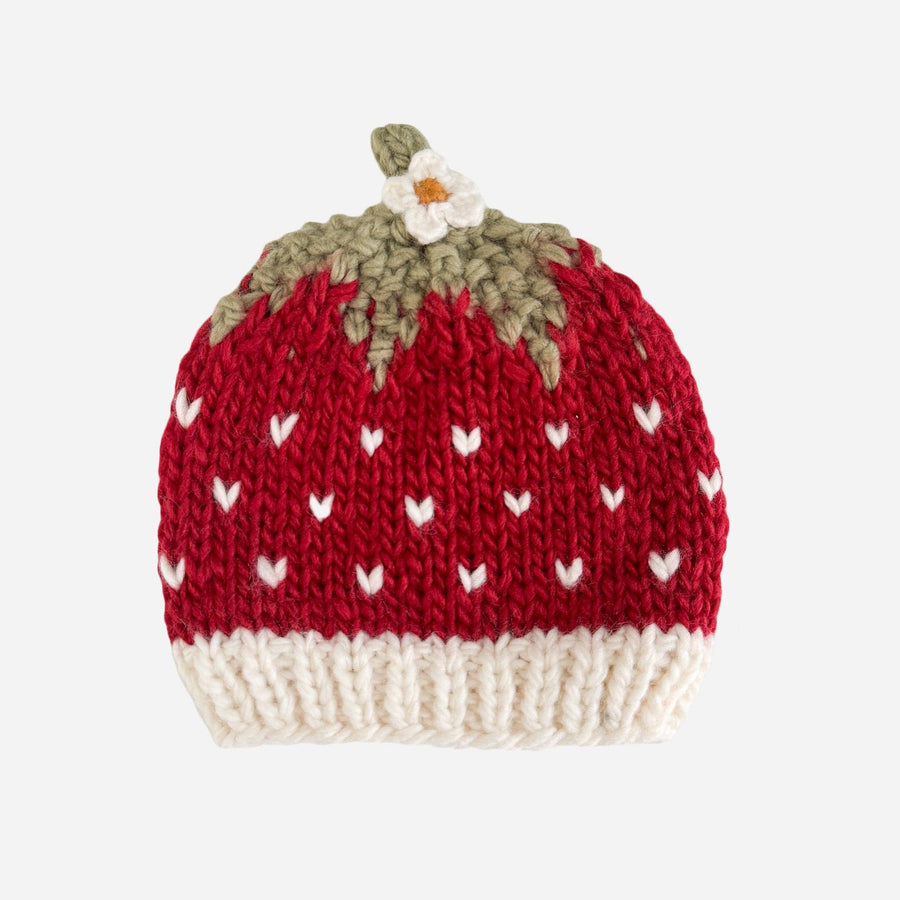 The Blueberry Hill Baby 3-6m Strawberry Hat Baby Kid Gift Accessory Halloween Costume 