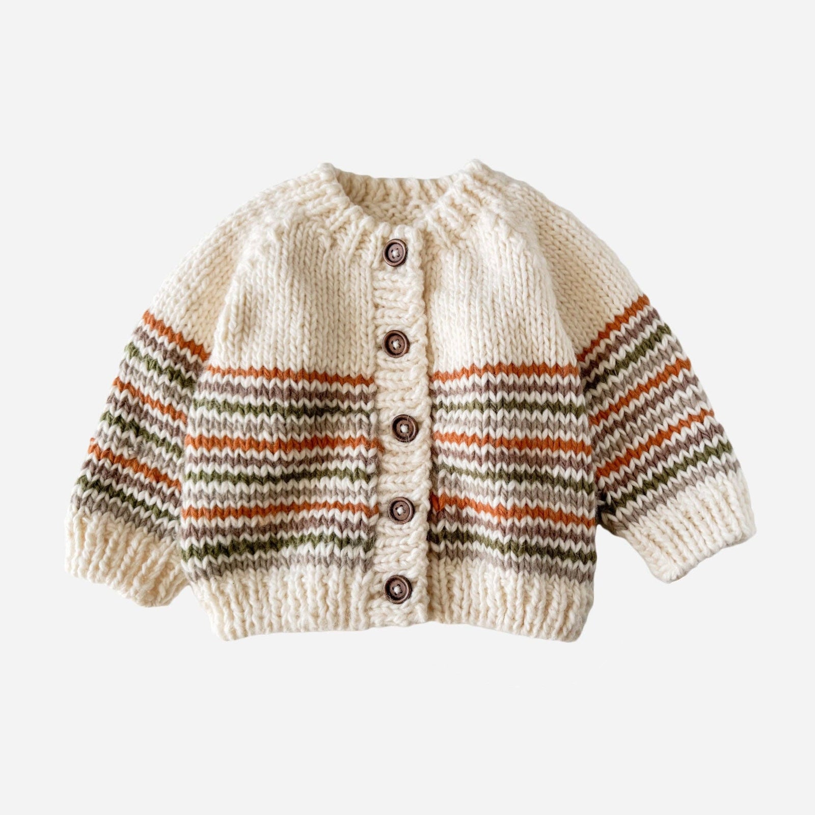 The Blueberry Hill Baby 6-12m Woodland Stripe Cardigan Baby Kid Back to School Fall Winter