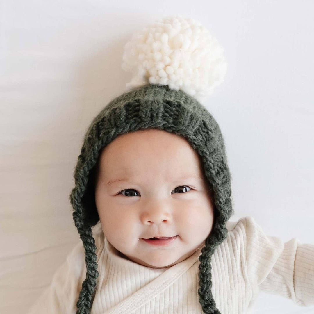 The Blueberry Hill Baby Ari Bonnet - Rifle Green