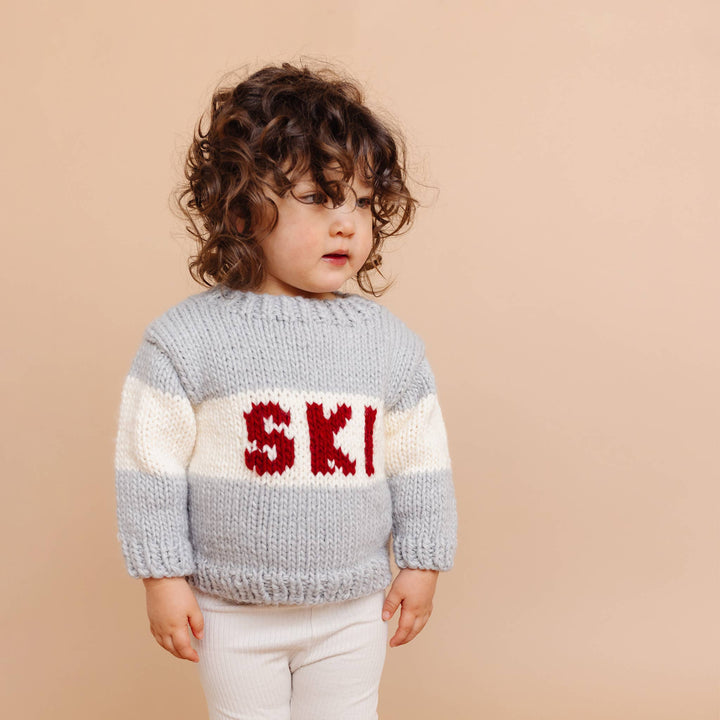 The Blueberry Hill Baby Ski Sweater, Bowie Grey Kids Baby Apparel Winter