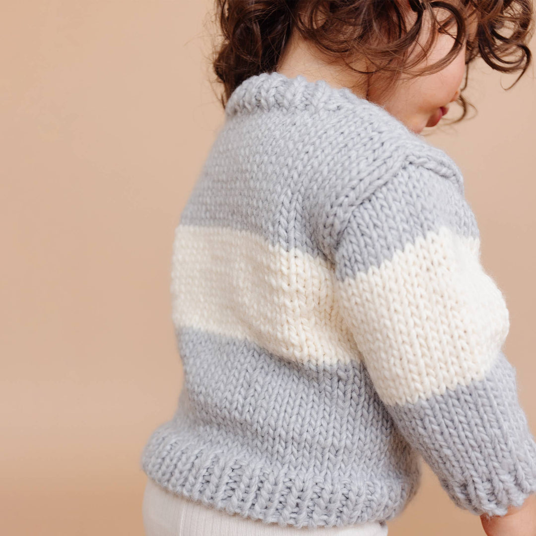 The Blueberry Hill Baby Ski Sweater, Bowie Grey Kids Baby Apparel Winter