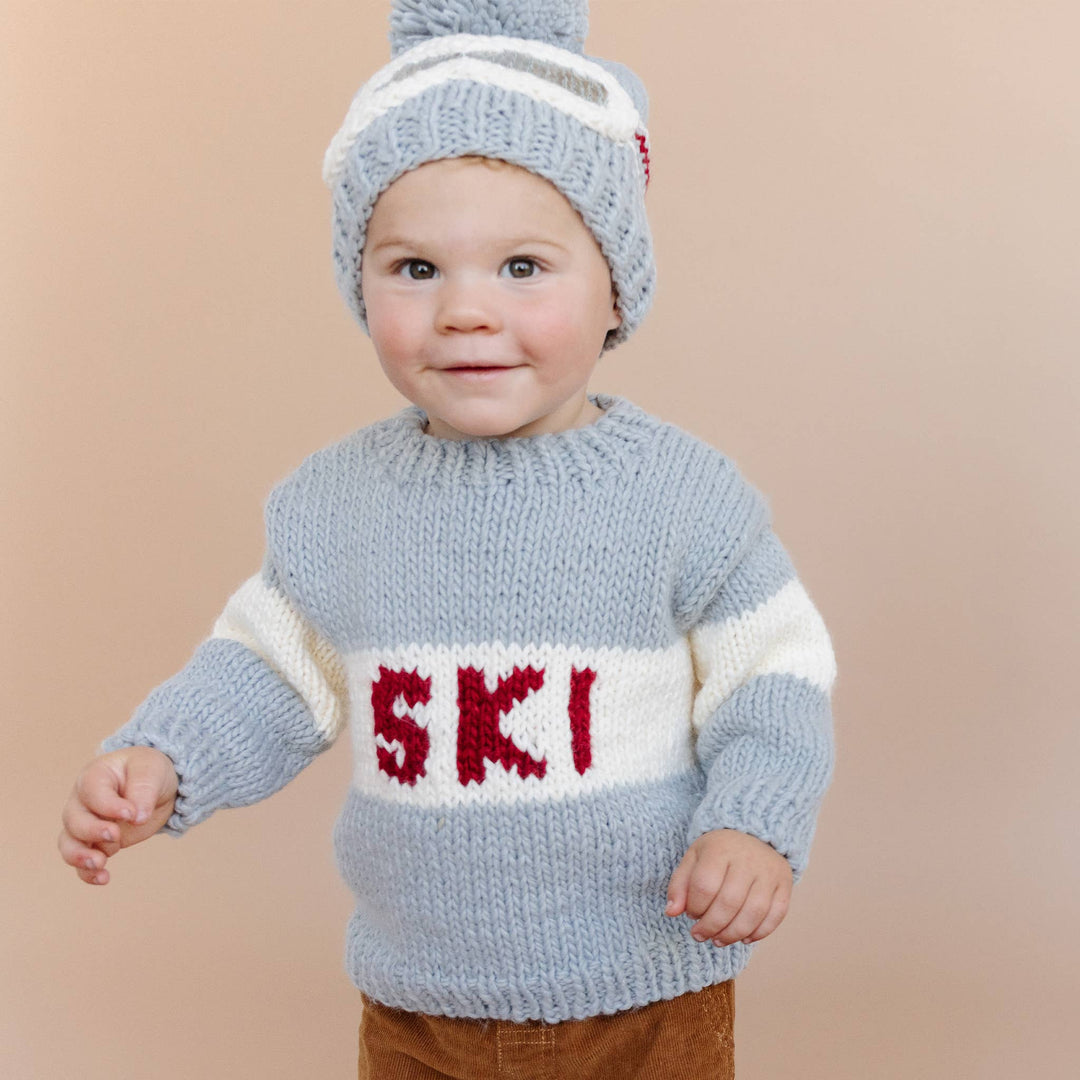 The Blueberry Hill Baby Ski Sweater, Bowie Grey Kids Baby Apparel Winter