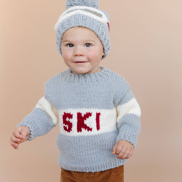 The Blueberry Hill Baby Ski Sweater, Bowie Grey Kids Baby Apparel Winter