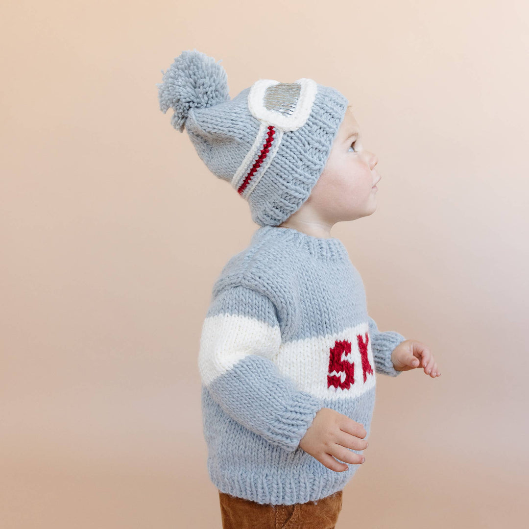 The Blueberry Hill Baby Ski Sweater, Bowie Grey Kids Baby Apparel Winter