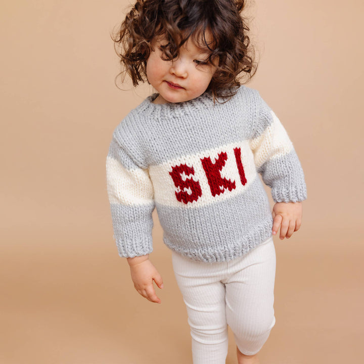 The Blueberry Hill Baby Ski Sweater, Bowie Grey Kids Baby Apparel Winter