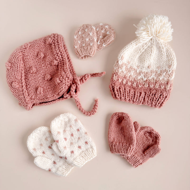 The Blueberry Hill Gloves & Mittens Sawyer Mittens, Rose | Baby & Kids Gloves Fall Valentine's