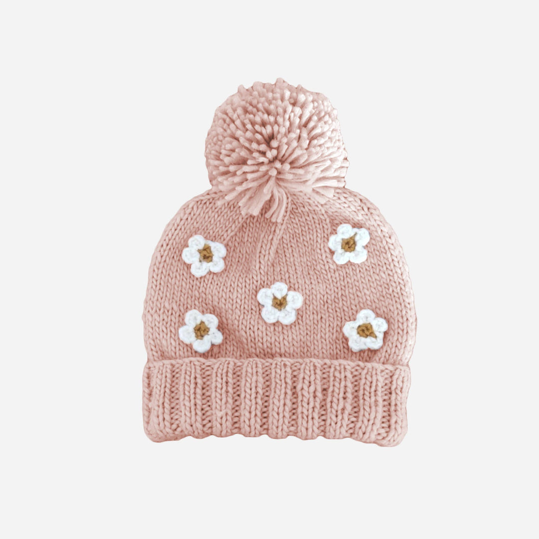 The Blueberry Hill Hat M; 2-5Y Flower Hat, Blush | Kids and Baby Accessories