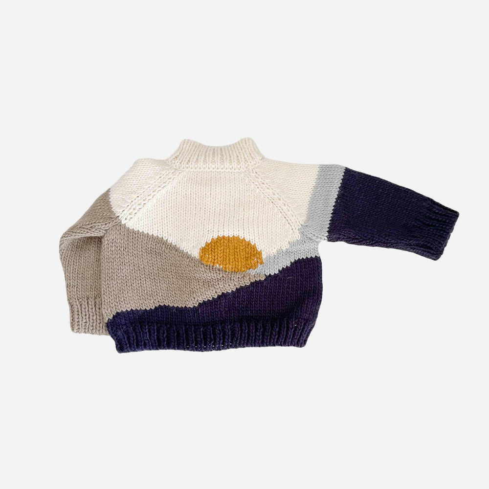 The Blueberry Hill Sweater M; 2-4Y Sunset Cardigan, Navy | Baby Sweater | Kids Clothing