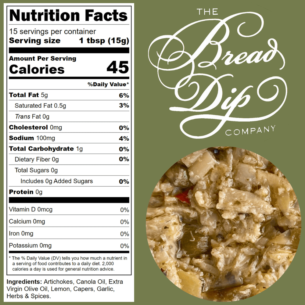 The Bread Dip Company Home Artichoke & Caper
