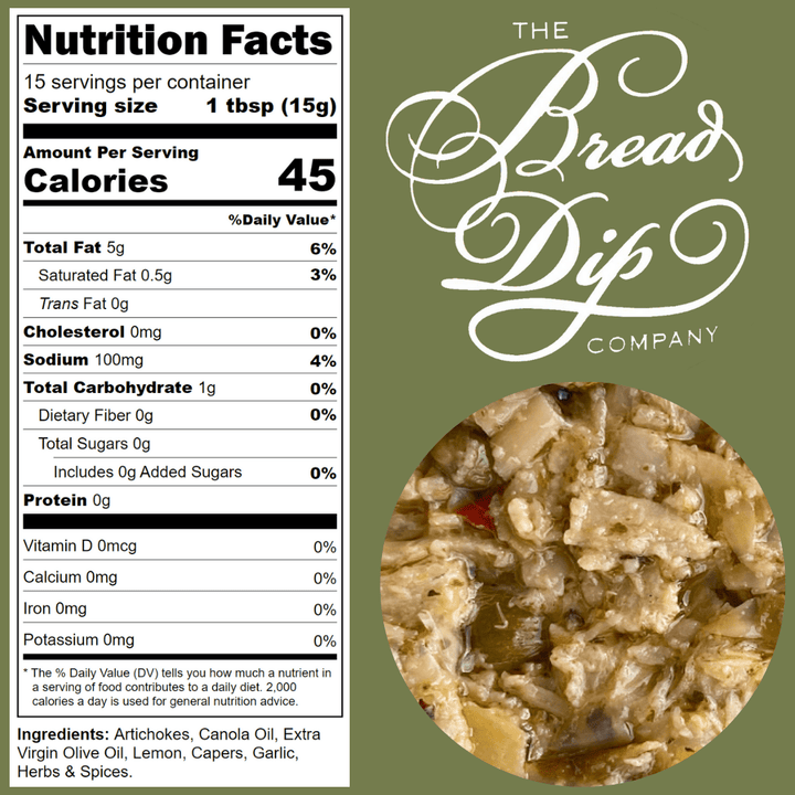 The Bread Dip Company Home Artichoke & Caper