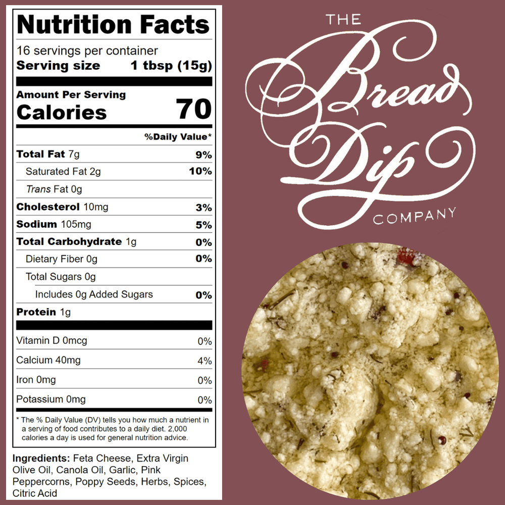 The Bread Dip Company Home Feta & Pink Peppercorn