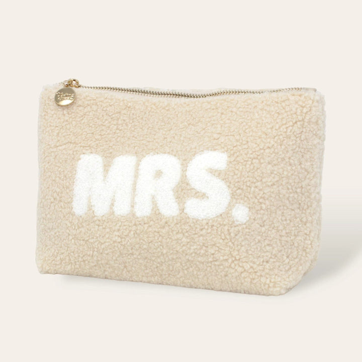 The Darling Effect Bags Tan Teddy Pouch - Mrs.