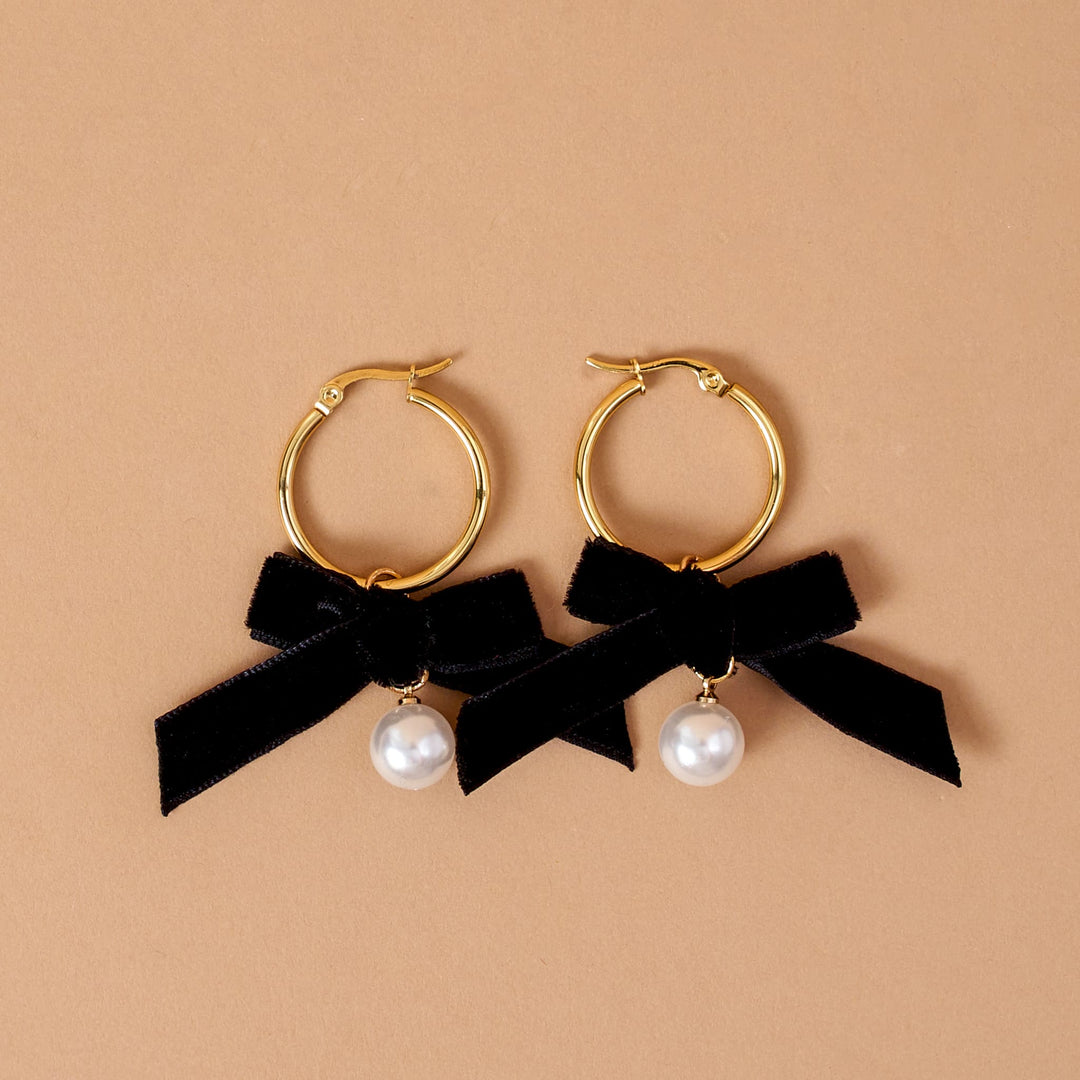 The Darling Effect Fashion Signature Hoop Earrings - Midnight Velvet