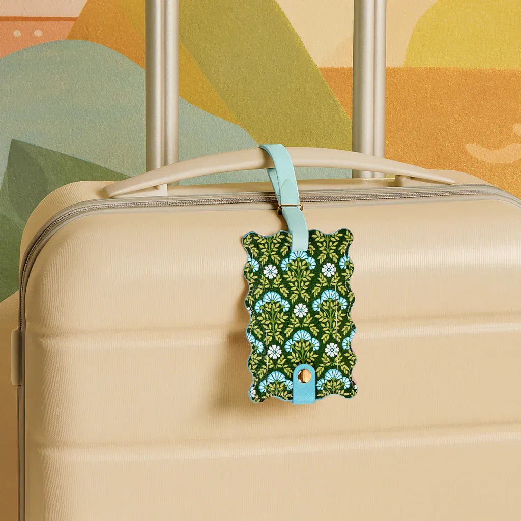 The Darling Effect Gifts Jetsetter Luggage Tag - Everbloom Forest Green