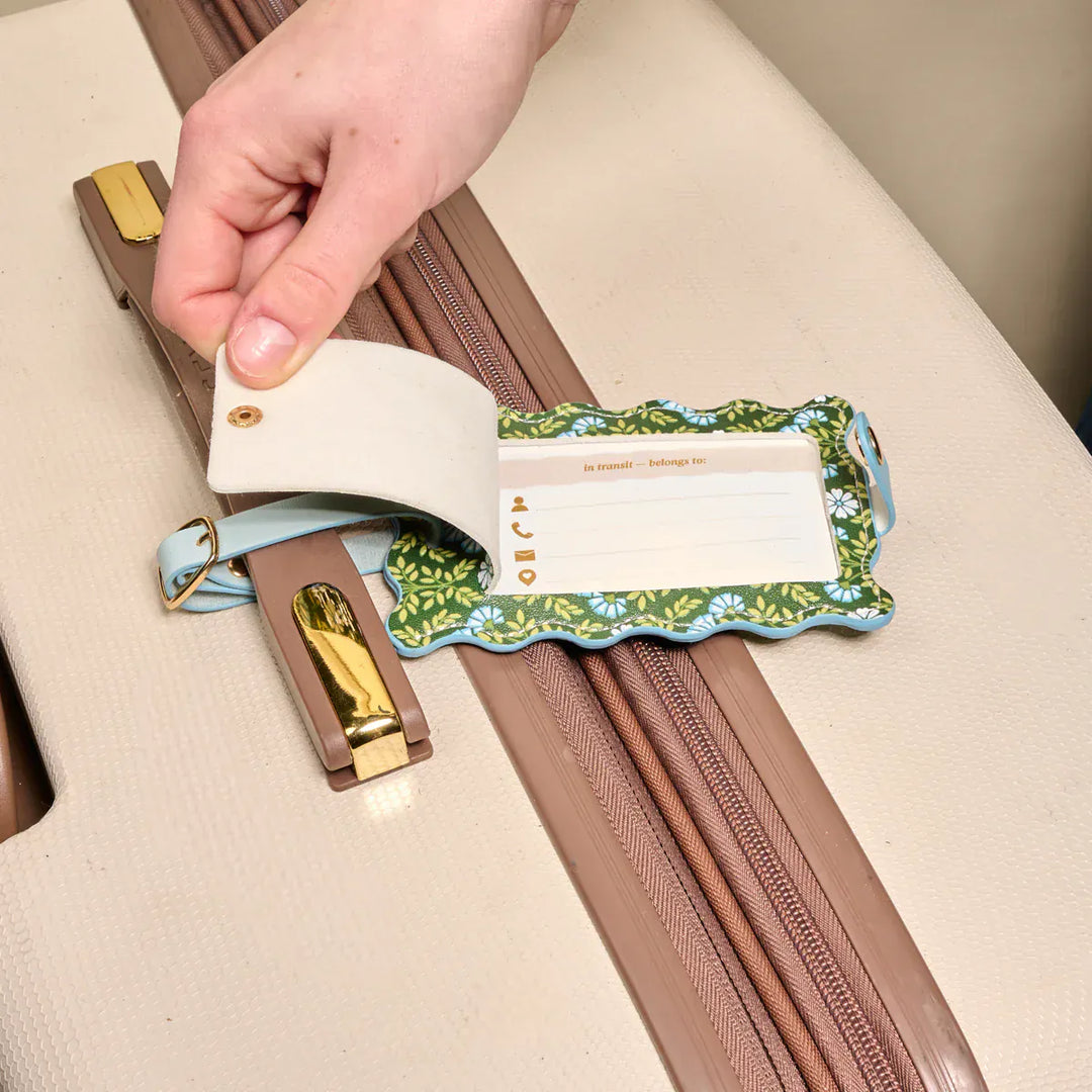 The Darling Effect Gifts Jetsetter Luggage Tag - Everbloom Forest Green