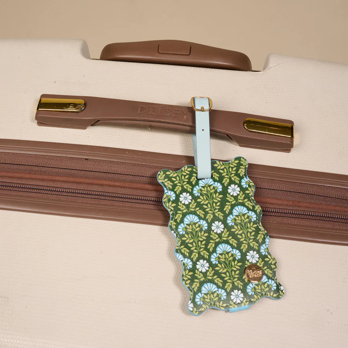 The Darling Effect Gifts Jetsetter Luggage Tag - Everbloom Forest Green