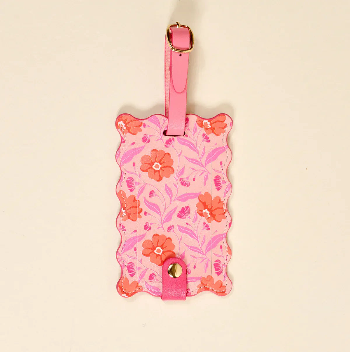 The Darling Effect Gifts Jetsetter Luggage Tag - Poppin' Petals Hot Pink