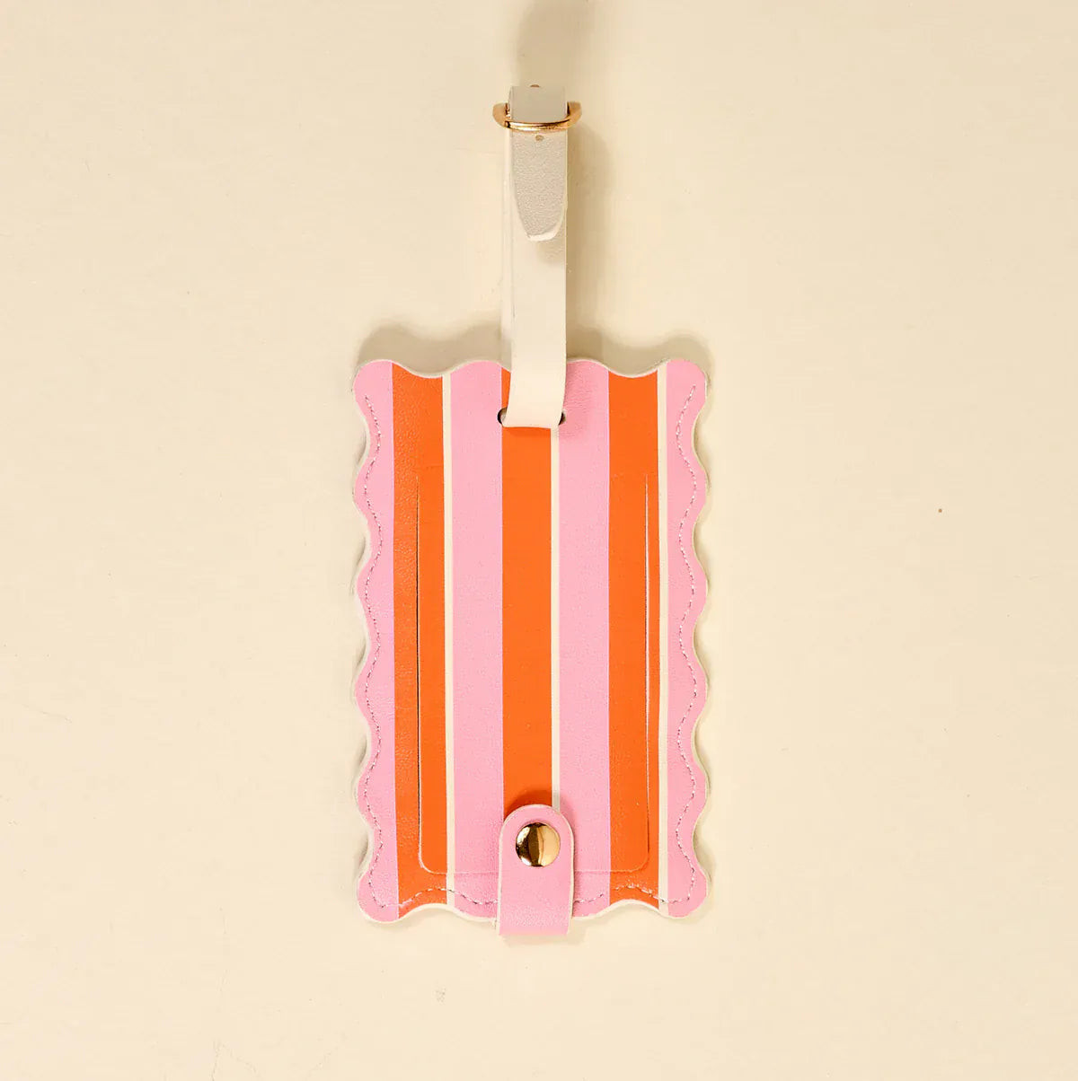 The Darling Effect Gifts Jetsetter Luggage Tag - Sicily Stripes Pink