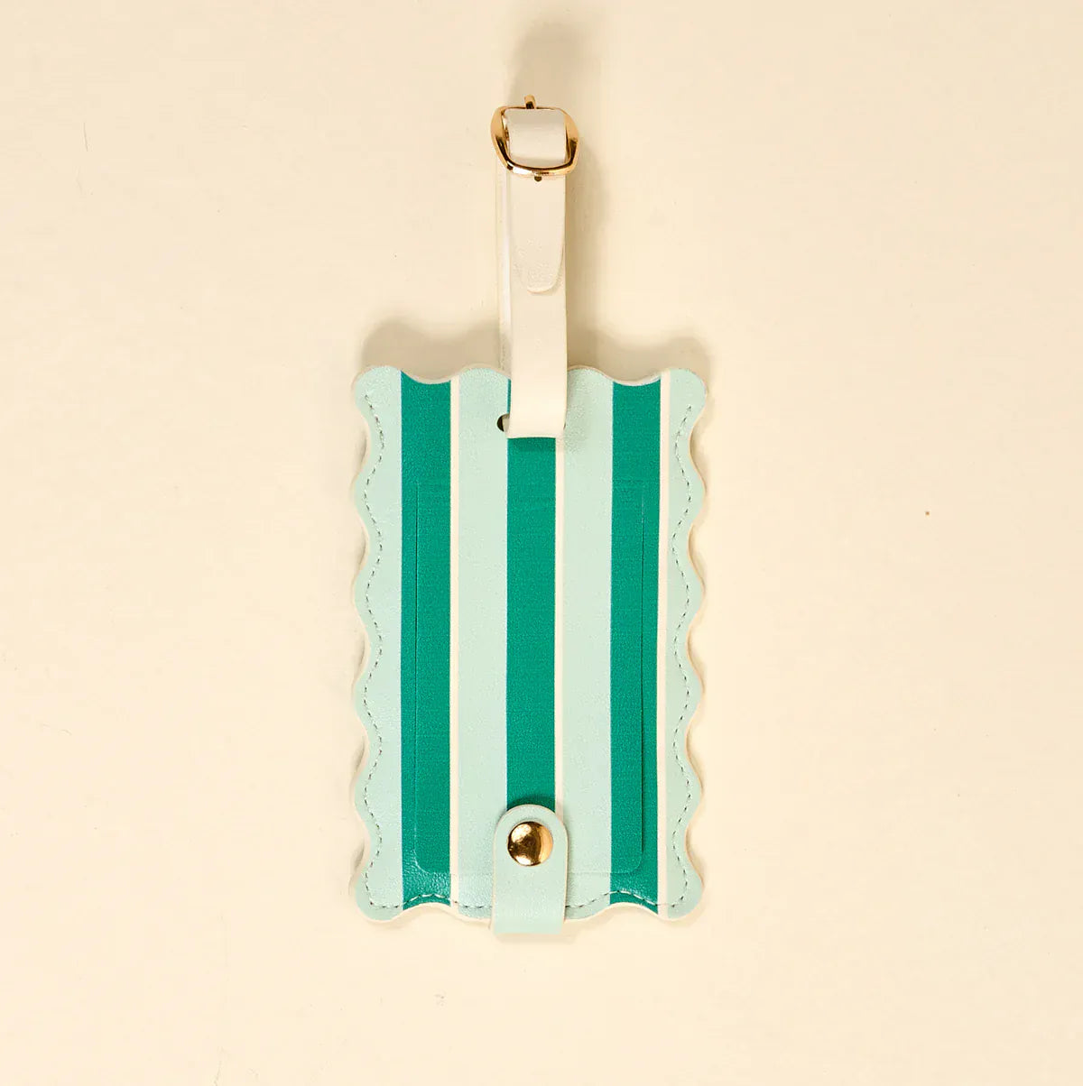 The Darling Effect Gifts Jetsetter Luggage Tag - Sicily Stripes Teal