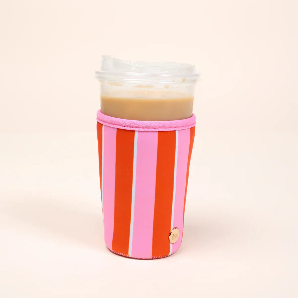 The Darling Effect Gifts Sicily Stripes Pink Sip Savvy Drink Sleeve