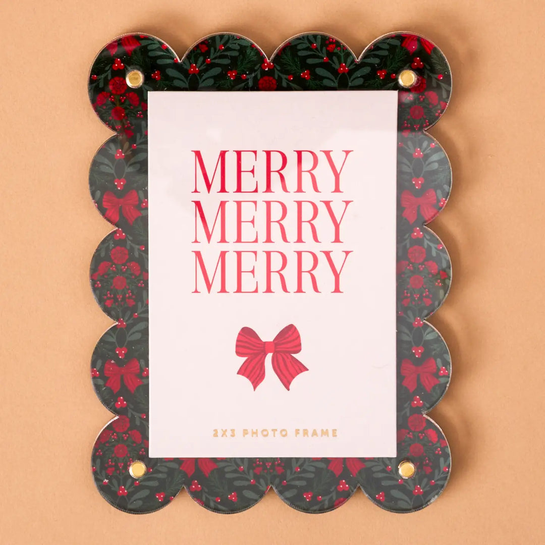 The Darling Effect Home Mini Acrylic Picture Frame - A Merry Moment