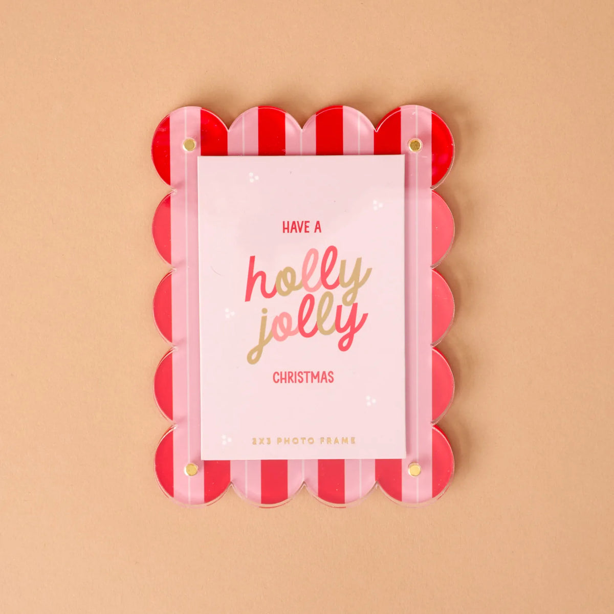 The Darling Effect Home Mini Acrylic Picture Frame - Peppermint Stripes