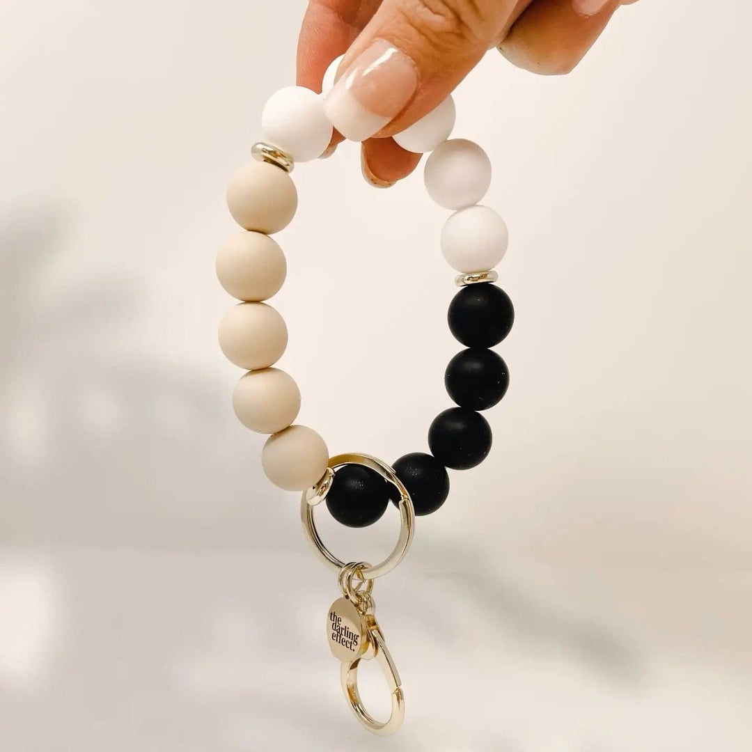 The Darling Effect Keychain Hands-Free Silicone Beaded Keychain Wristlet - Keep It Classy