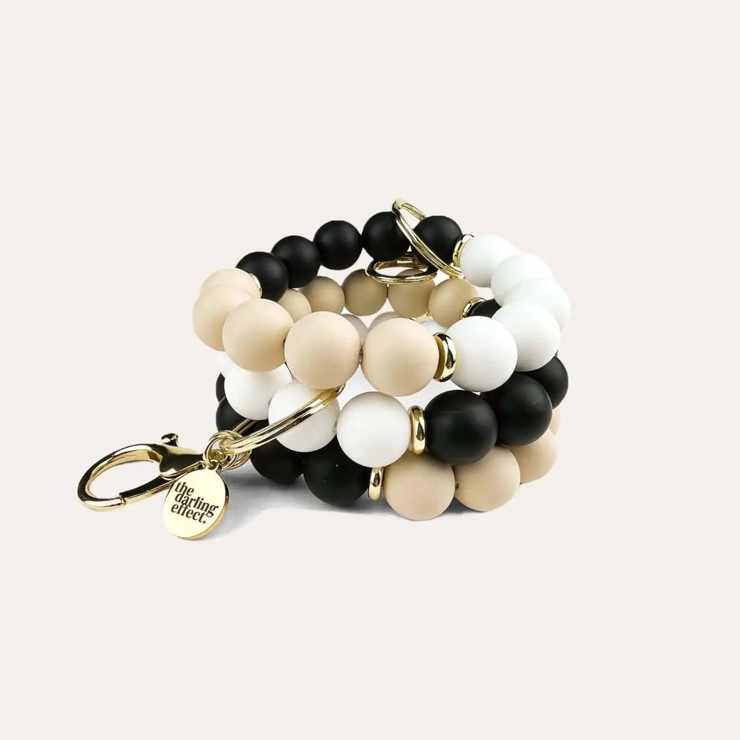 The Darling Effect Keychain Hands-Free Silicone Beaded Keychain Wristlet - Keep It Classy