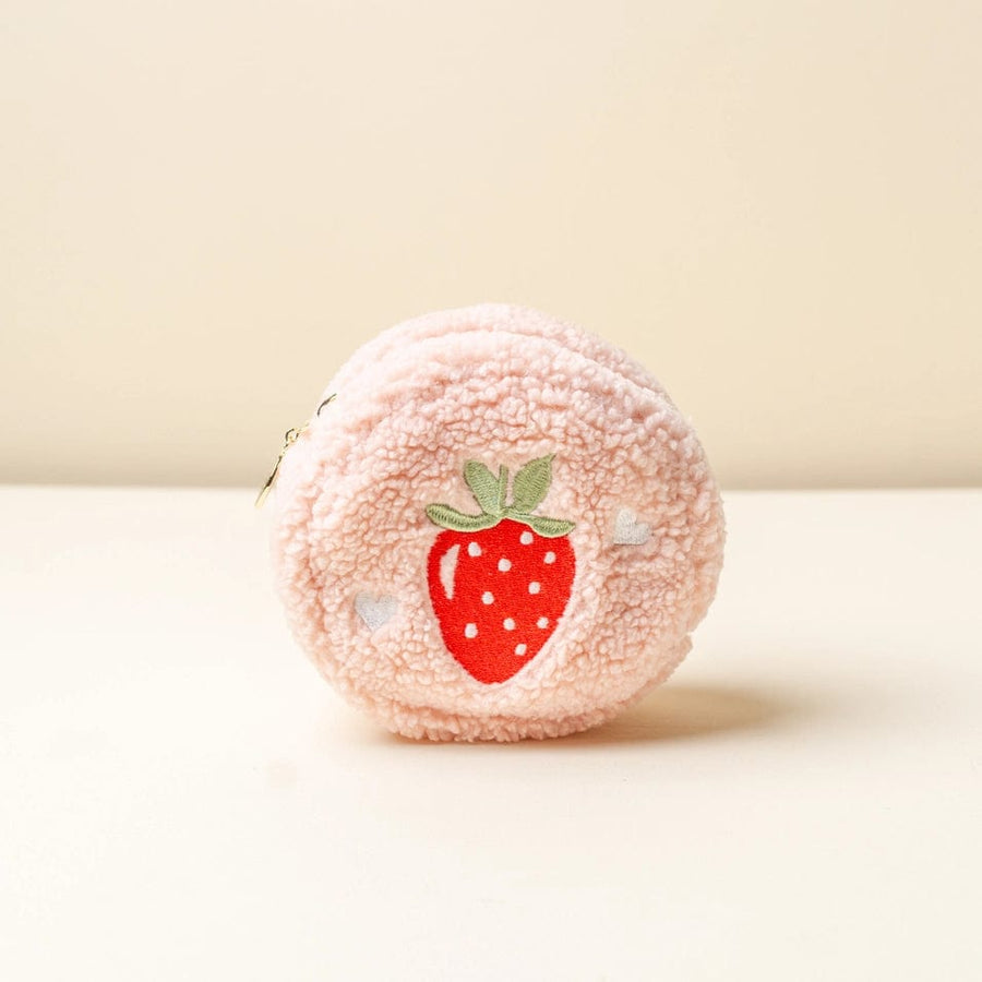 The Darling Effect Pouch Teddy Pouch-Circle Strawberries