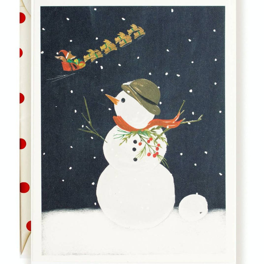 The First Snow Boxed Cards Snow Man - Box of 8 Cards