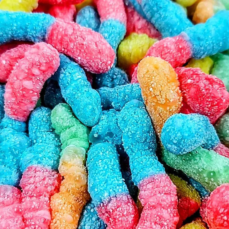 The Freeze Dried Candy Store Sweet Treats Worm Puffs