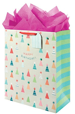 The Gift Wrap Company Gift Bag Contrast Party Hats Jumbo Gift Bag