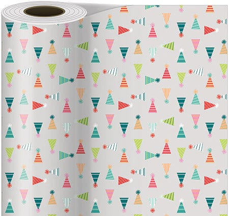 The Gift Wrap Company Gift Wrap Contrast Party Hats Gift Wrap Roll - 5ft
