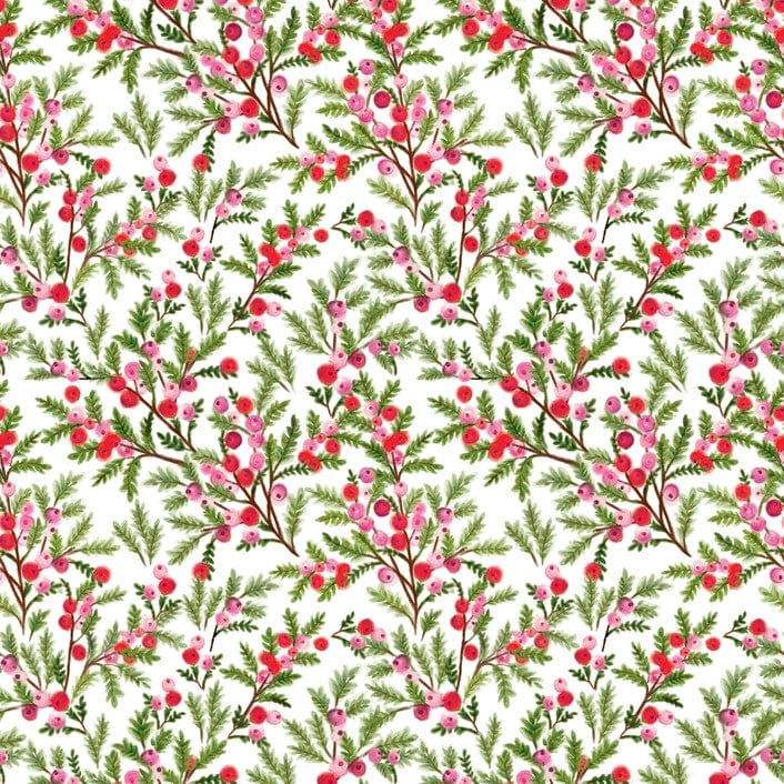 The Gift Wrap Company Gift Wrap Sweet Berry Branches Jumbo Roll 10ft Wrap