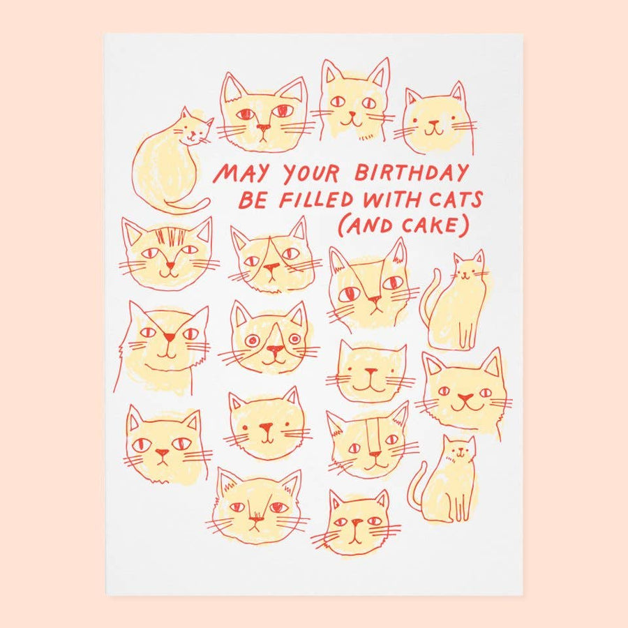 The Good Twin Cards Cats And Cake Birthday Card