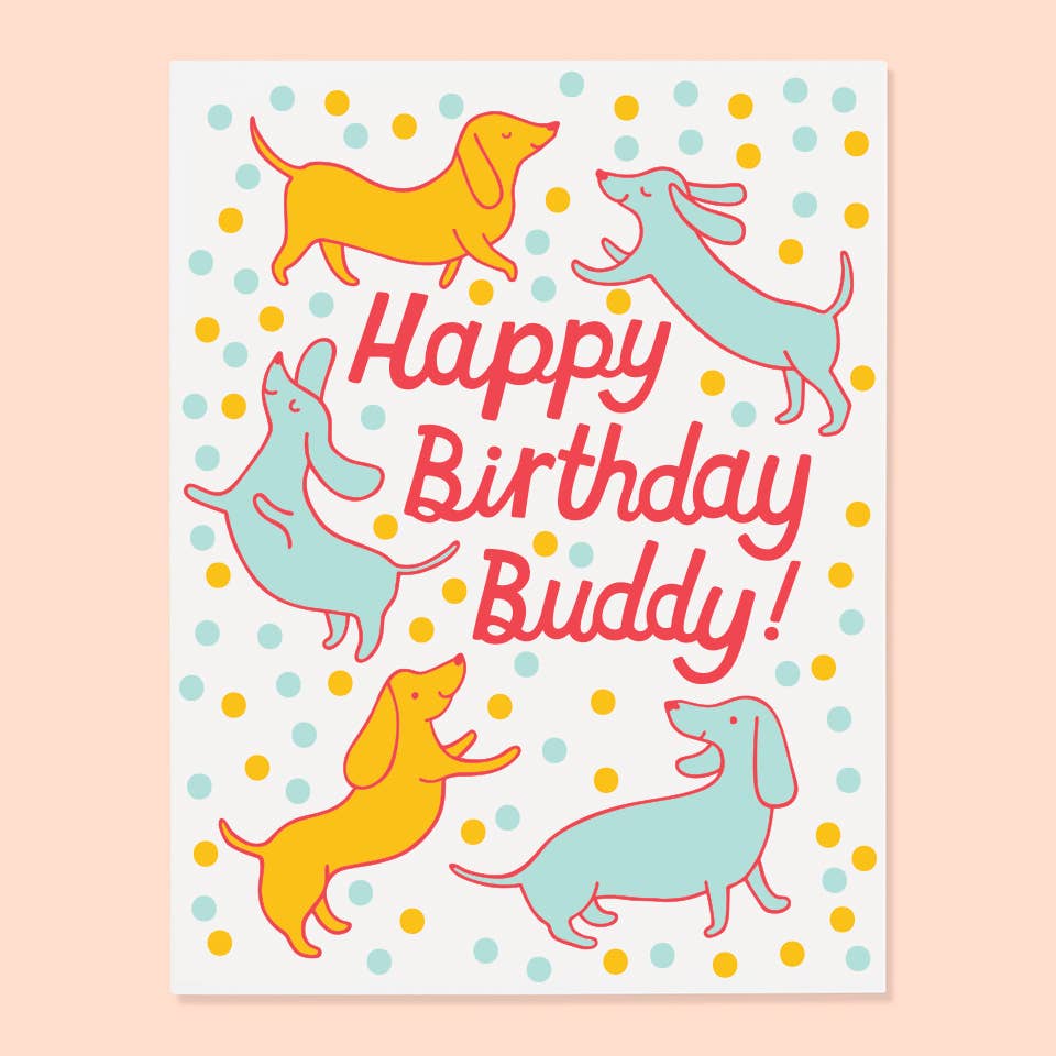 The Good Twin Cards Doxie Bday Card