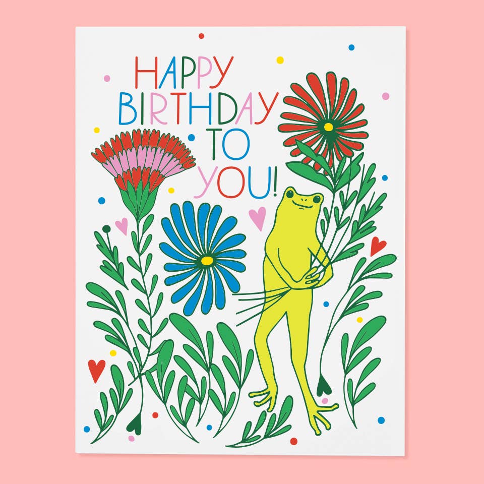 The Good Twin Cards Froggy Bouquet Card