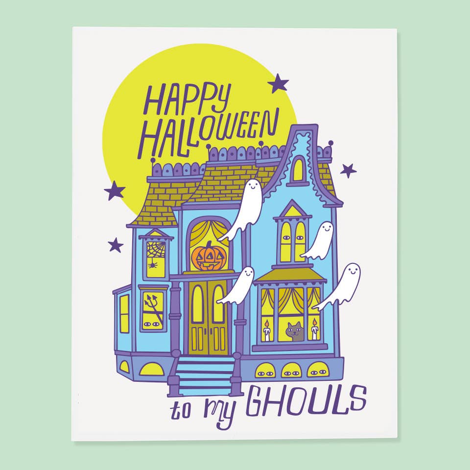 The Good Twin Cards Ghoul House Card