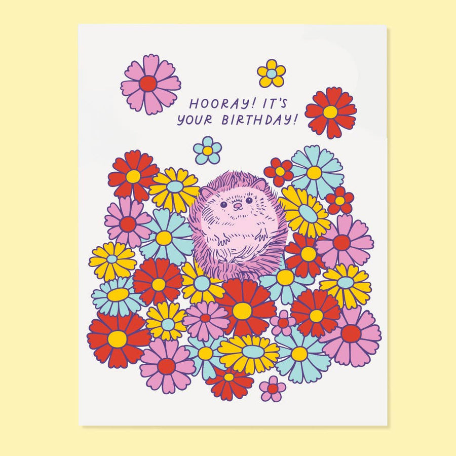 The Good Twin Cards Hedgehog Bday Card