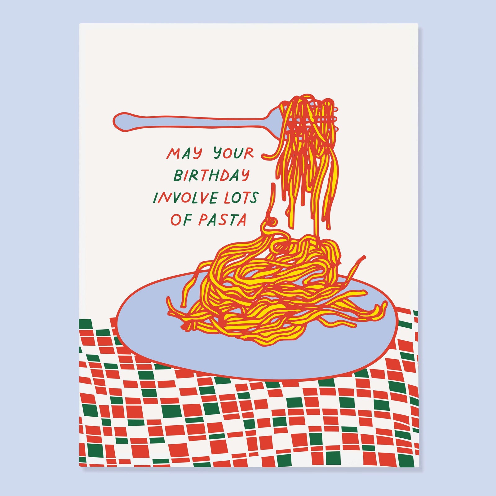 The Good Twin Cards Pasta Bday Card